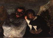 Honore  Daumier Crispin and Scapin Sweden oil painting reproduction